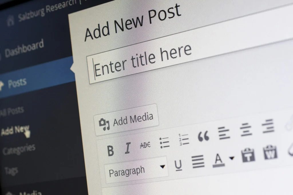 Blog analytics dashboard showing traffic and engagement metrics